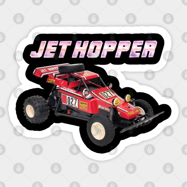 JET HOPPER TURBO Taiyo RC 80s Vintage BOX ART Sticker by Nostalgia-RC